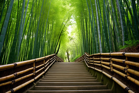 竹林之旅背景图片