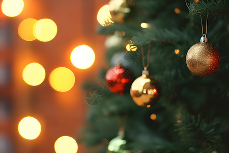 圣诞树的神奇光辉背景图片