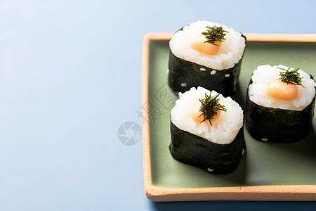 日式海苔寿司背景图片