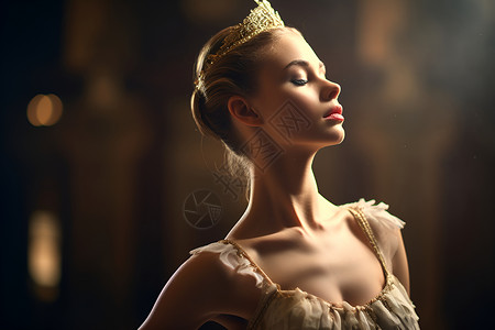芭蕾舞者的优雅与风采背景图片