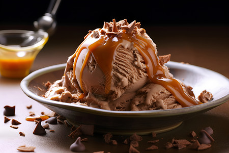 焦糖冰淇淋焦糖冰淇淋高清图片
