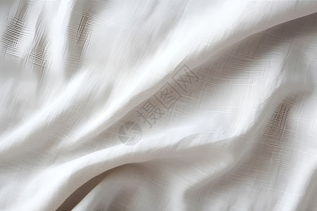 白色的麻布皱巴的织物高清图片