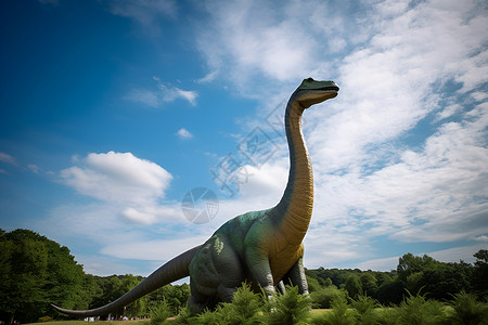 公园里的巨大恐龙高清图片