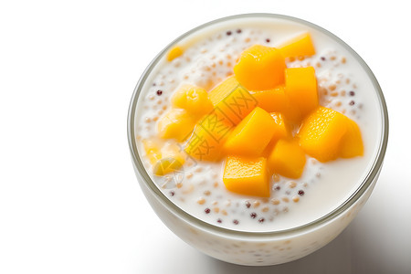 芒果牛奶甜品高清图片