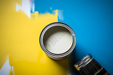 白色斑斓颜料油罐的白色油漆背景