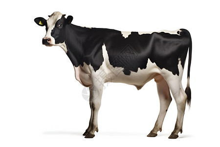 黑白奶牛背景图片