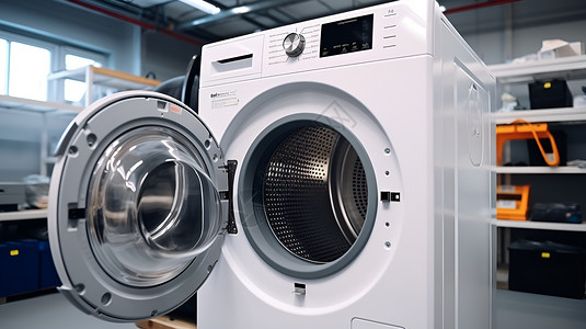 电动科技智能洗衣机背景