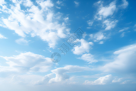 蓝蓝的天上白云飘蓝天上飘着白云背景