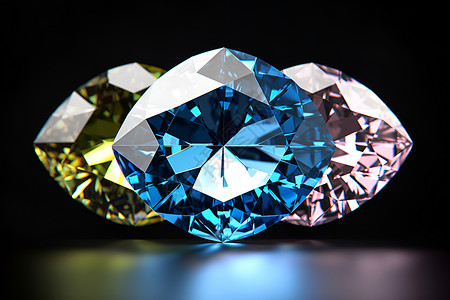 璀璨的珠宝钻石背景图片