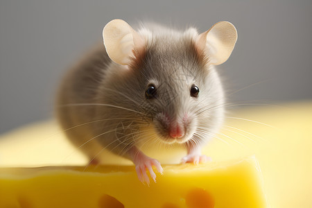 携美食的老鼠背景图片