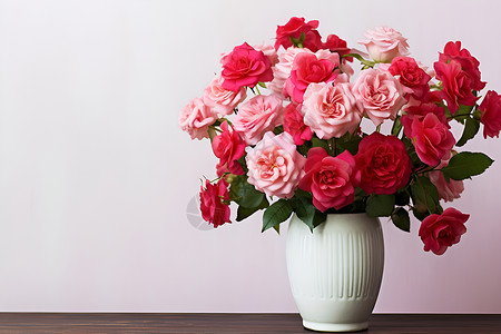 花瓶里面漂亮的花束背景图片