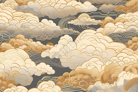 云中仙境背景图片