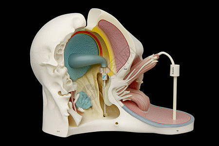 耳蜗模型背景图片