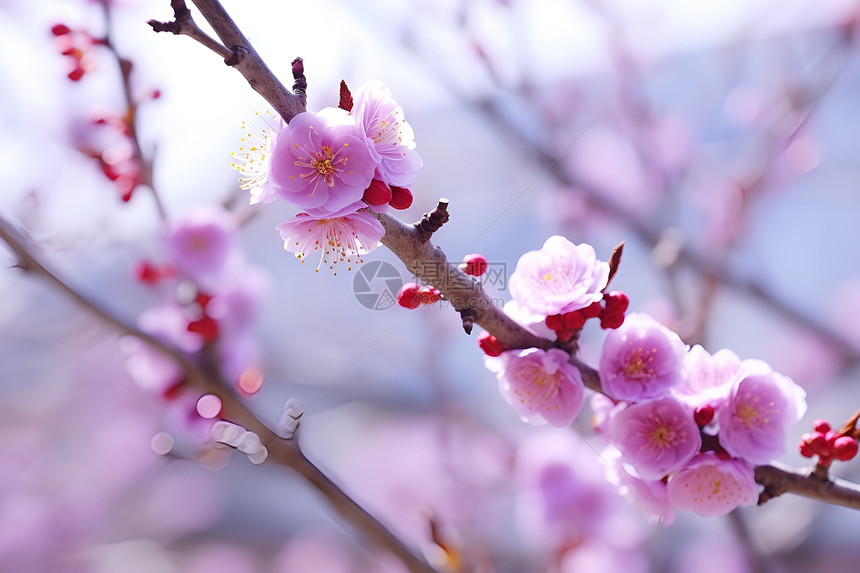 樱花盛开的公园图片