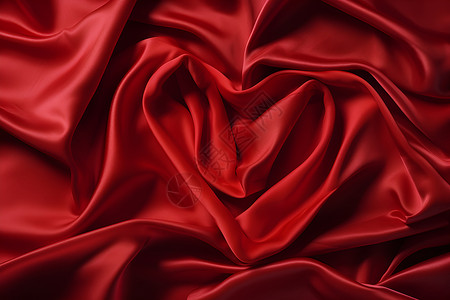 柔滑的红色丝绸背景图片