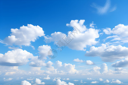 蓝天白云的风景背景图片