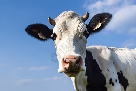 农场牲畜农场的奶牛背景