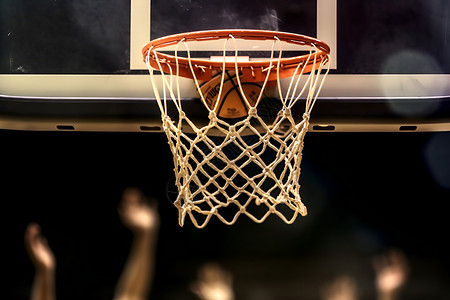 得分的篮球框背景图片