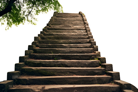 石台阶通往前方的石阶梯设计图片