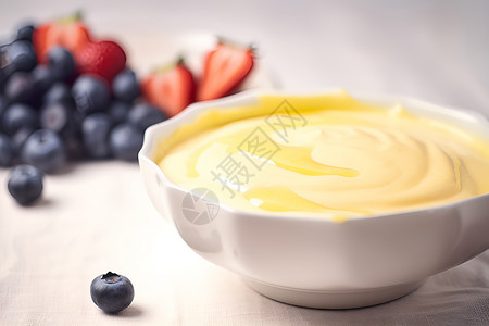 美味的水果酸奶背景图片