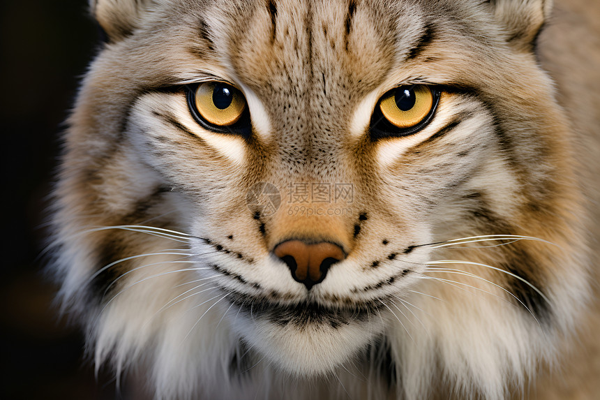 凶猛的野生豹猫图片