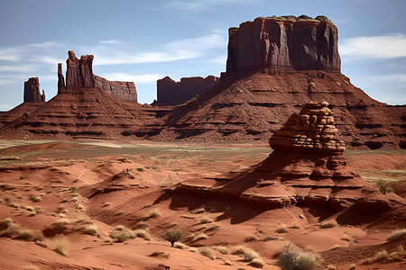 天然的沙漠奇观高清图片