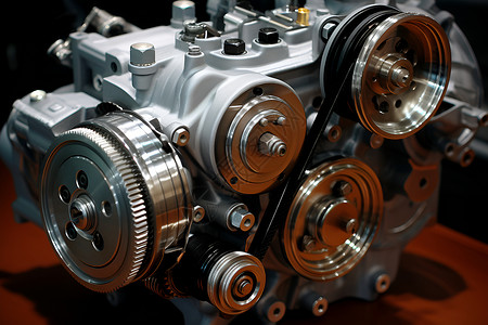 工业生产的汽车引擎背景图片