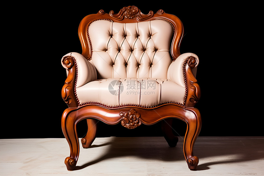 古朴豪华的椅子图片