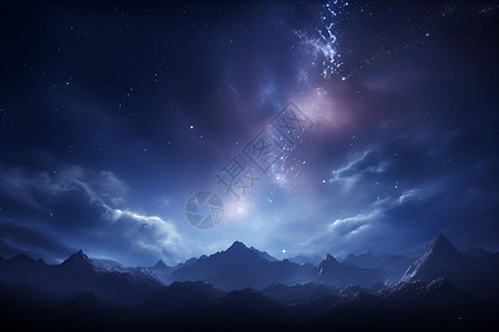 星空之夜的美丽背景图片