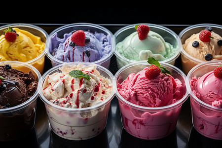 彩色冰淇淋背景图片