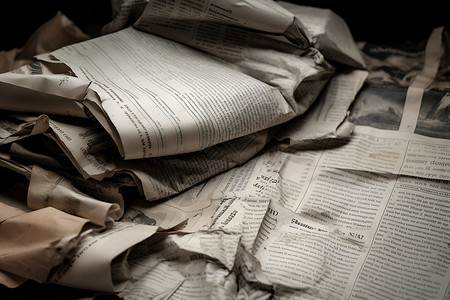 新闻日报破旧的报纸背景