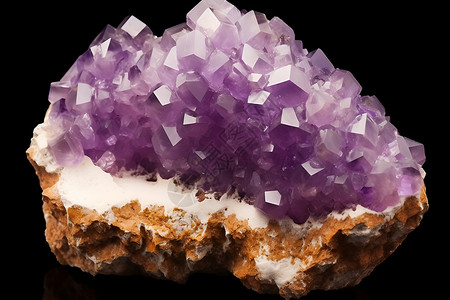 水晶石英魅力的紫色水晶背景