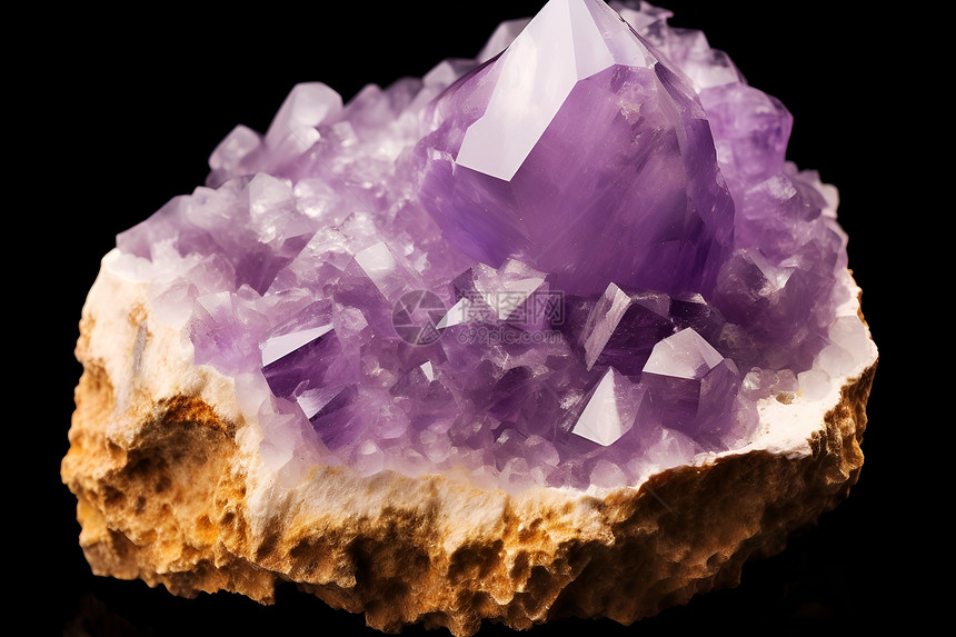 奢华的紫色水晶图片