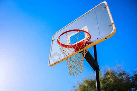篮球架矢量图户外运动的篮球架背景