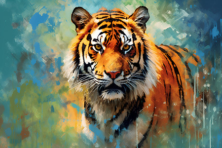 野生的动物老虎背景图片