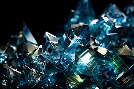 玻璃晶体晶莹剔透的水晶背景