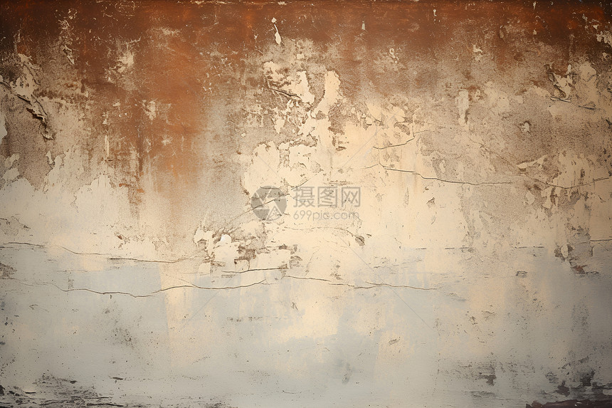 破旧的水泥墙壁背景图片