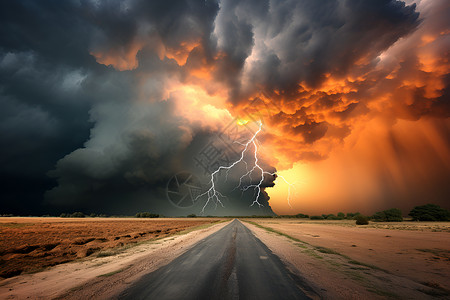 暴风雨来袭海报骤雨来袭的天气设计图片