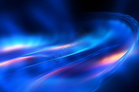 蓝色闪光线条抽象科技背景设计图片