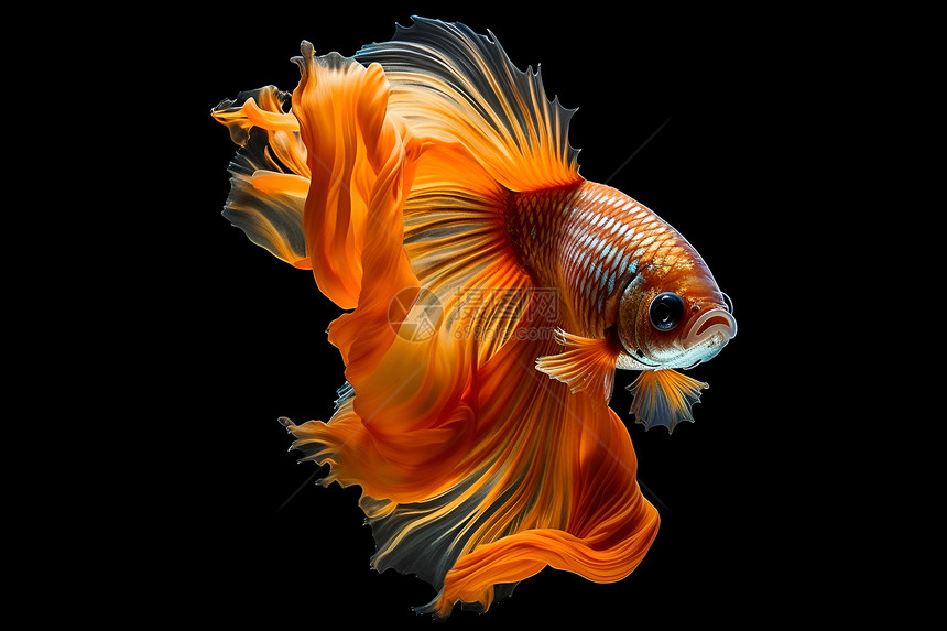 一条美丽的热带鱼图片