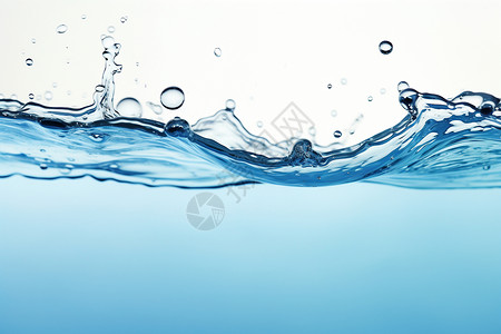 新鲜液体清澈的水面设计图片