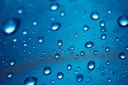 蓝色清新水滴背景背景图片