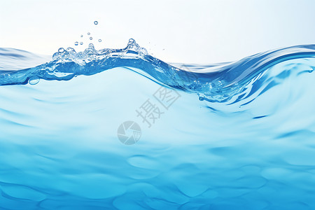 新鲜西瓜汁清新蓝色水波设计图片