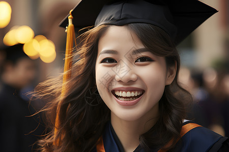 微笑的学生背景图片