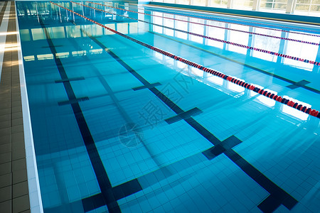 游泳训练的室内游泳馆背景图片