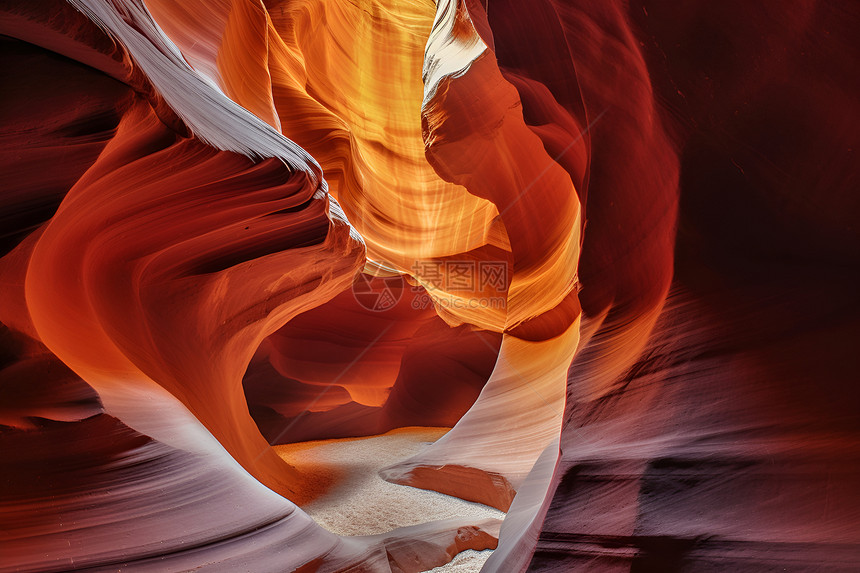 火焰峡谷的狭缝图片