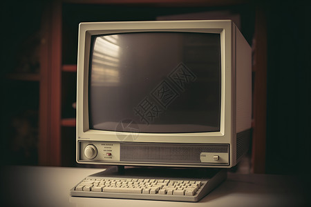 复古电脑显示器背景图片