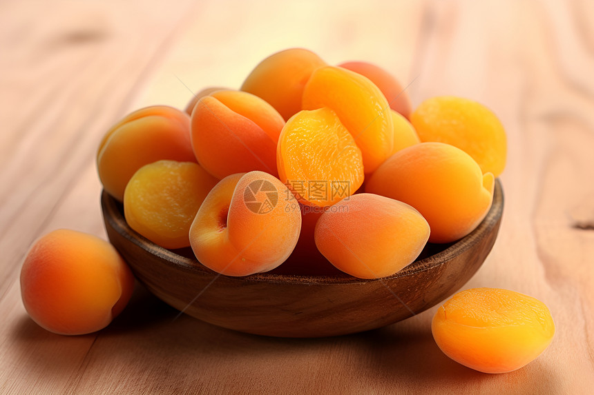 美味的杏子果干图片