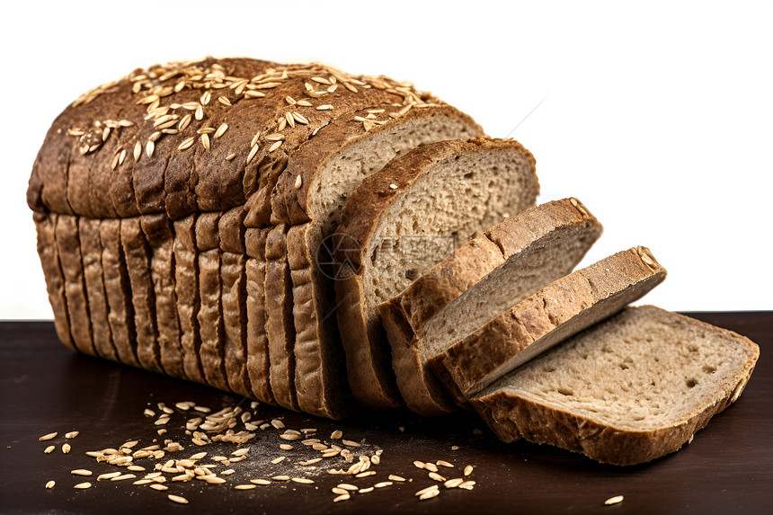 健康饮食的小麦面包图片