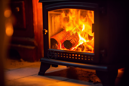 室内家居取暖的火炉背景图片